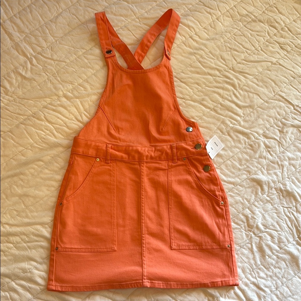 Urban Outfitters Pink/Rose Denim Overall Dress - Brand New